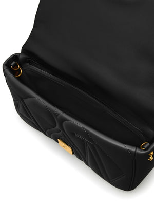 Túi đeo chéo da màu đen của nhà thiết kế thời trang hàng đầu