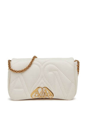 Ivory White Quilted Shoulder and Crossbody Bag