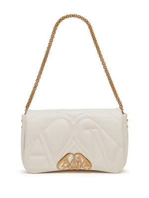 Ivory White Quilted Shoulder and Crossbody Bag
