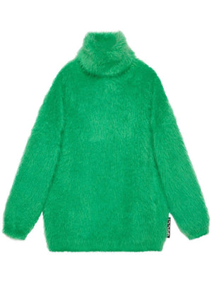 薄荷綠喀什米爾毛衣連衣裙-寬鬆版