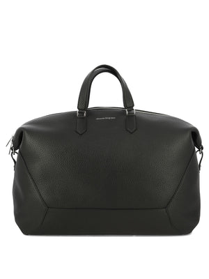 ALEXANDER MCQUEEN Black Leather Backpack for Men - FW23 Collection