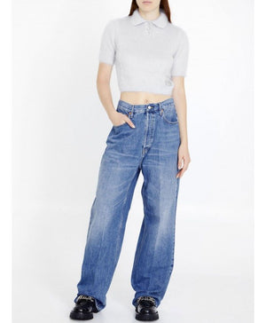 GUCCI Washed-Out Denim Baggy Jeans - Light Blue