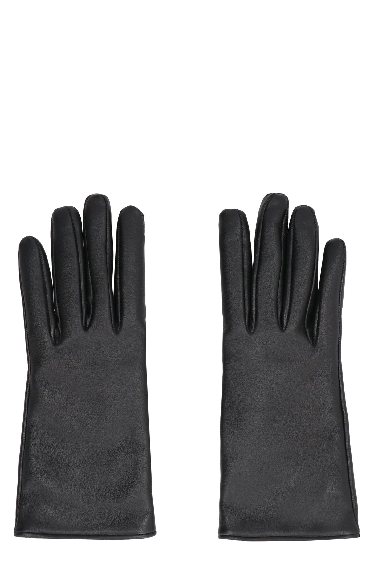 女性用黒革手袋 - SS24コレクション