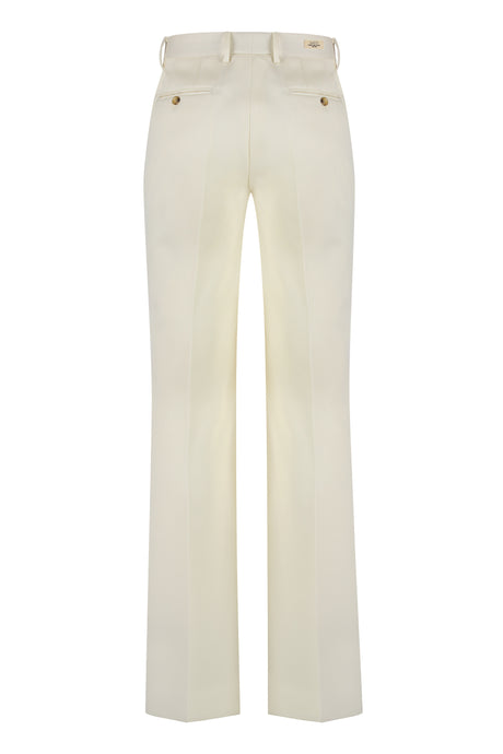 GUCCI Luxurious Ivory Wool Trousers for Men