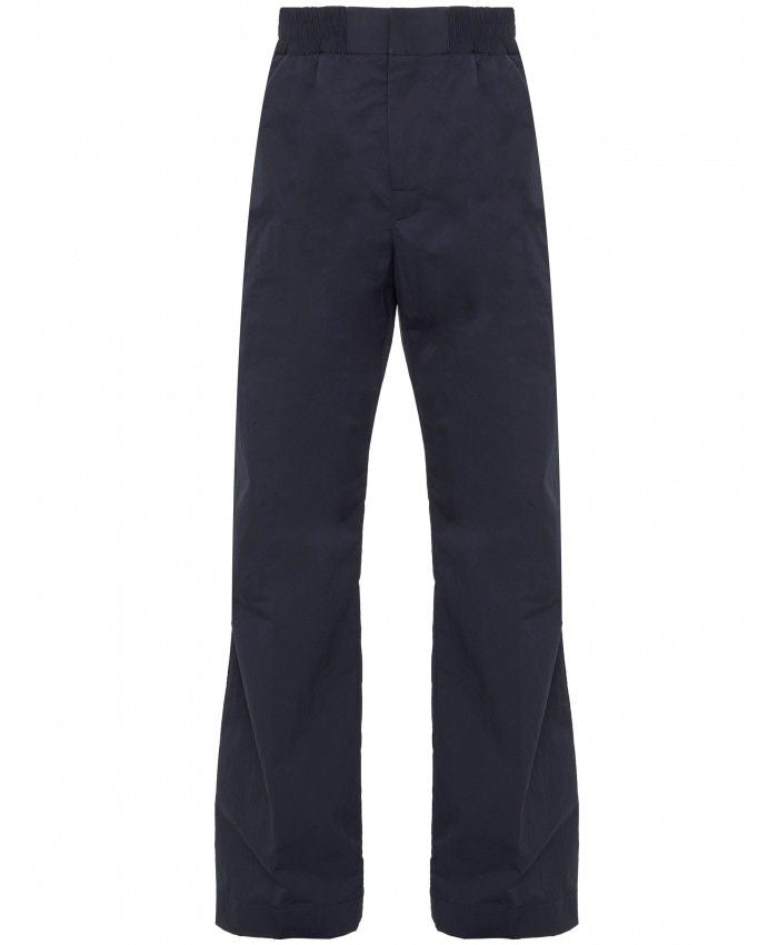 BOTTEGA VENETA Wide Leg Nylon Pants for Men in Deep Blue - FW23
