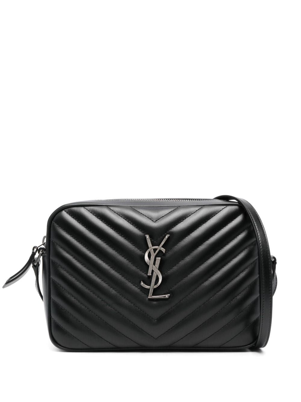 SAINT LAURENT Transform Your Everyday Look with this Luxurious Black Quilted Crossbody Handbag