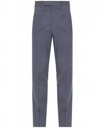GUCCI Vintage Grey Wool Trousers for Men - FW23 Collection