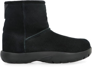Stylish Men's Black Suede Ankle Boots for FW23