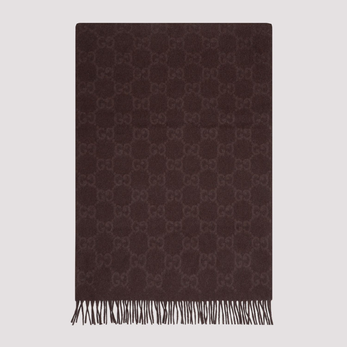 GUCCI Luxurious Cashmere Scarf in Rich Brown for Women - Must-have Accessory for SS24