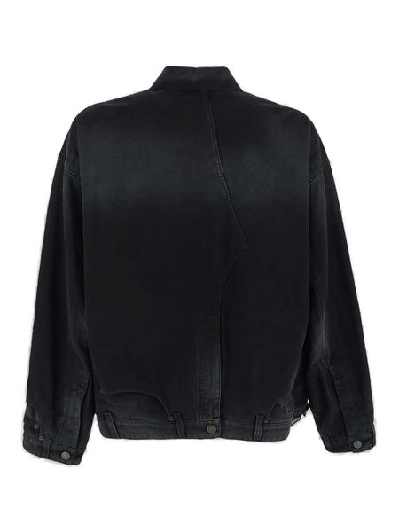 BALENCIAGA Men's Black Cotton Jacket | SS24 Collection
