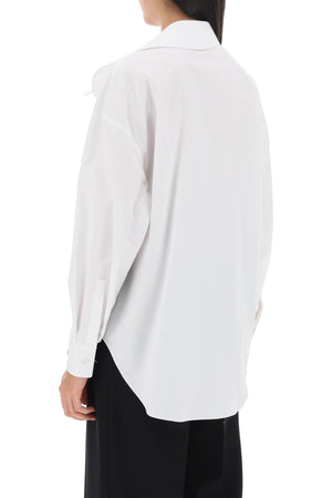 ALEXANDER MCQUEEN Women's White Shirt with Orchid Detail