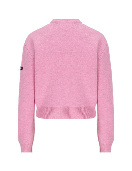 BALENCIAGA Pink Wool Round Neck Sweater for Women