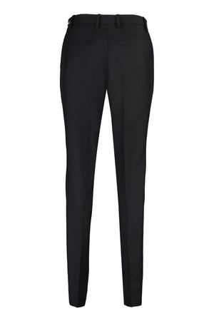 GUCCI Black Wool Blend Trousers for Women