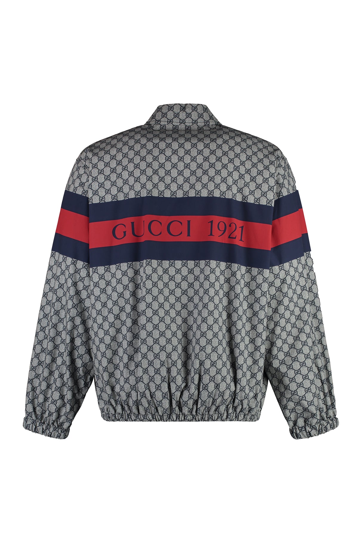GUCCI Blue Zippered Cotton Jacket for Men - SS24 Collection