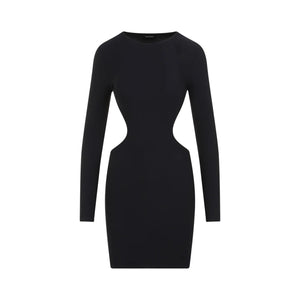 BALENCIAGA Cut Out Mini Dress in Black for Women - SS24 Collection