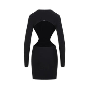 BALENCIAGA Cut Out Mini Dress in Black for Women - SS24 Collection