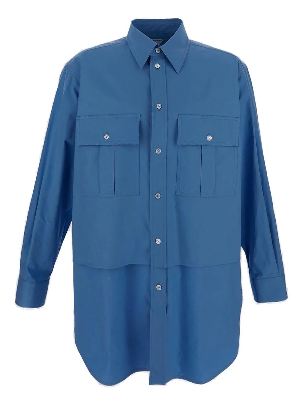 BOTTEGA VENETA Double Layer Shirt - Blue, SS24