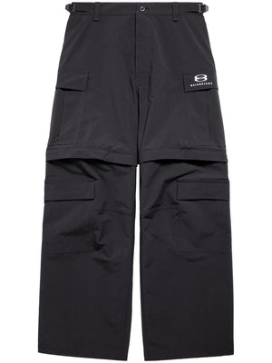 男士黑色统一运动图标外罩裤（SS24款）