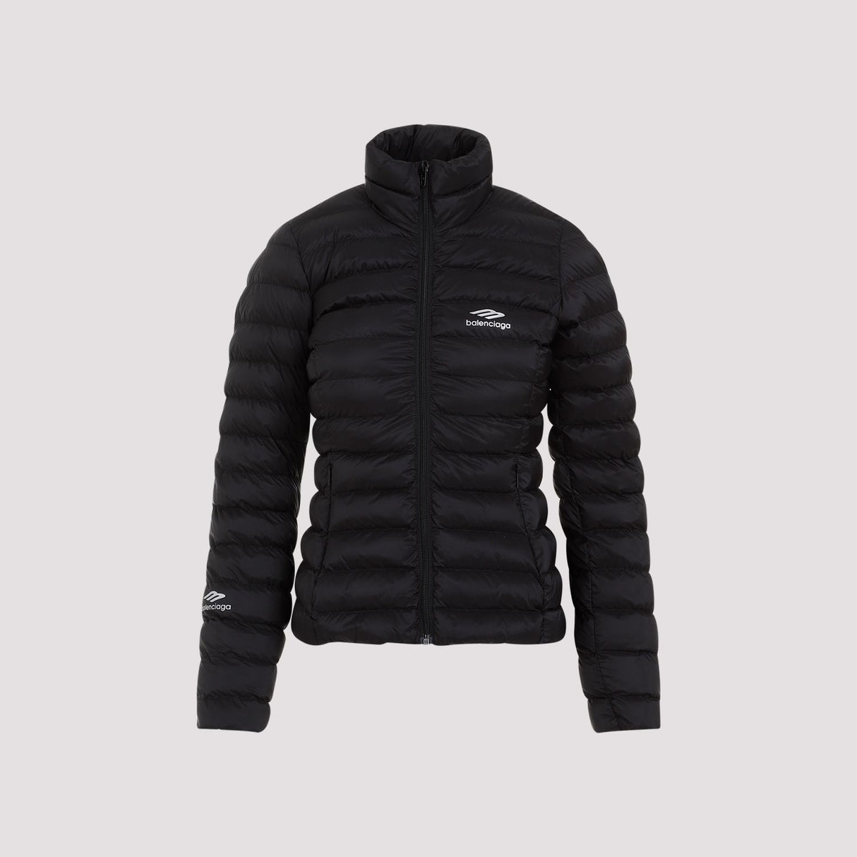 BALENCIAGA Women's Black Ski Fitted Puffer Jacket for SS24