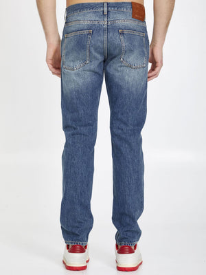 Faded Denim 5-Pocket Jeans for Men - SS24