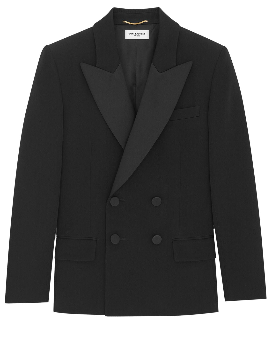 SAINT LAURENT Sophisticated Double Breasted Blazer for Women in Classic Black