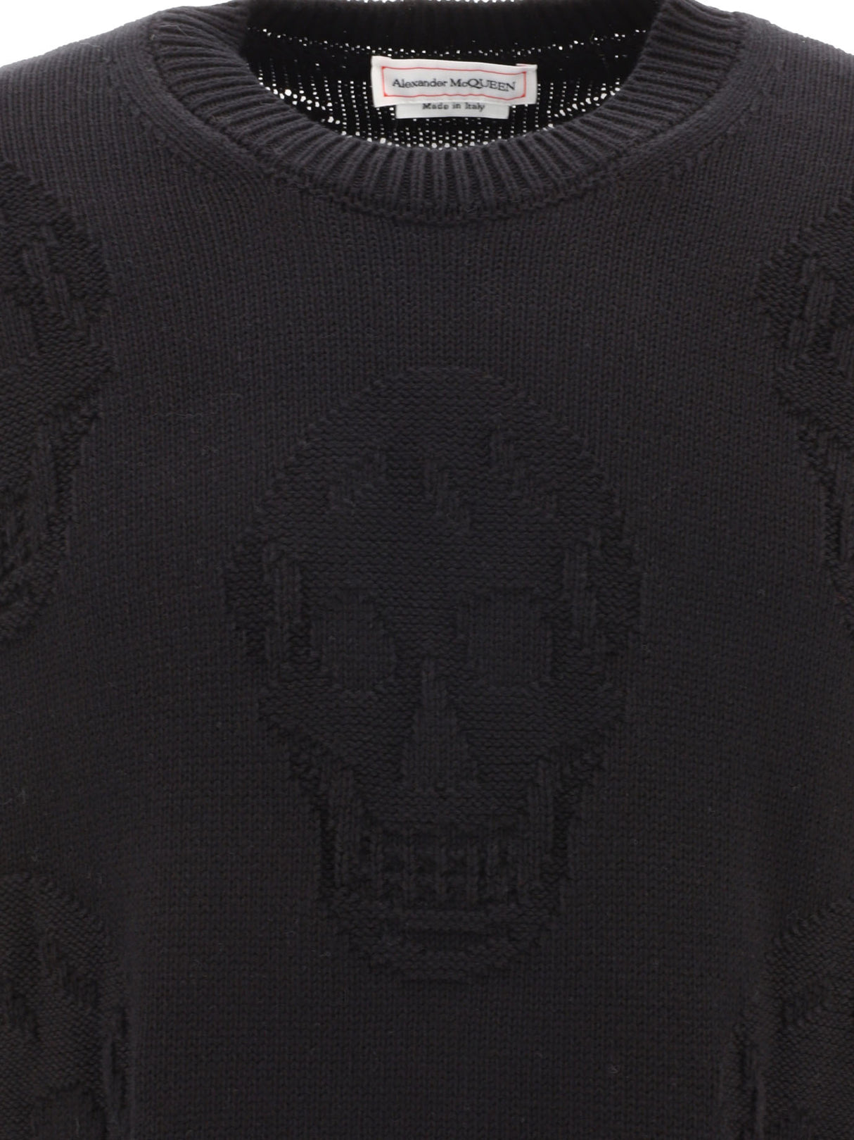 ALEXANDER MCQUEEN Men's Textured Skull Sweater - SS24