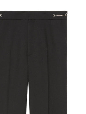 GUCCI Stylish Black Wool Pants for Women