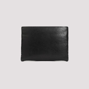 SAINT LAURENT Luxurious Black Leather Pouch for Men - SS24 Collection