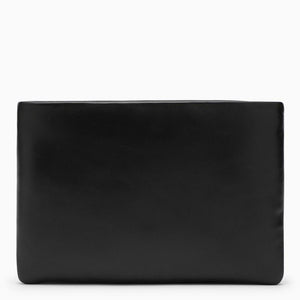 Padded Black Lambskin Clutch Handbag | SS24 Collection