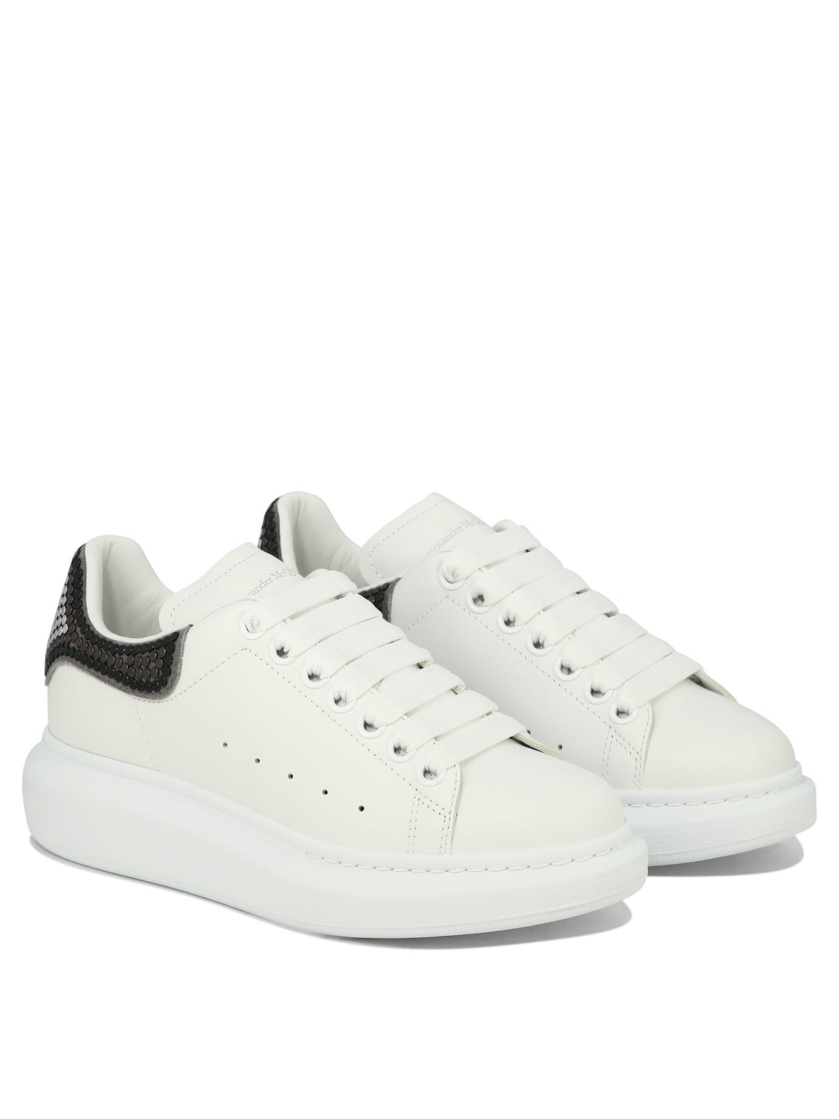 ALEXANDER MCQUEEN Oversize Lace Up White Sneakers for Women
