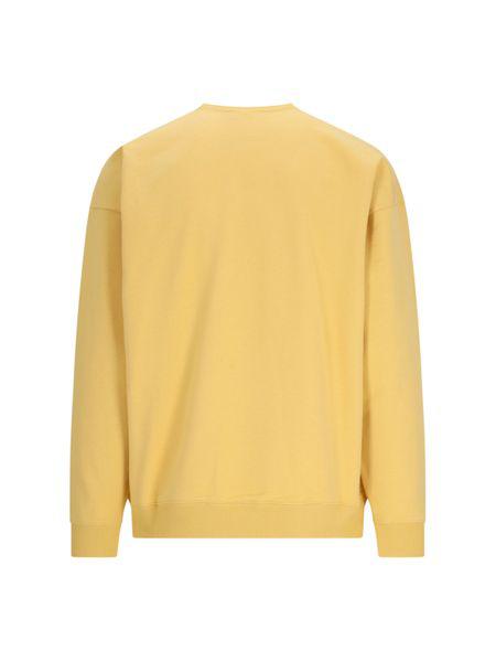 SAINT LAURENT Men's SS24 Yellow and Orange Cotton Sweatshirt