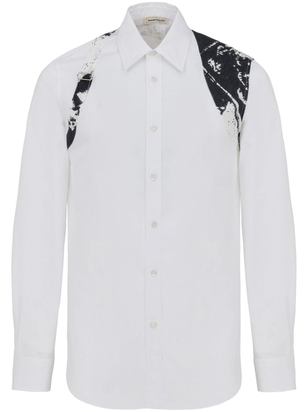 Foldハーネスシャツ - オーガニックコットン ホワイト メンズシャツ