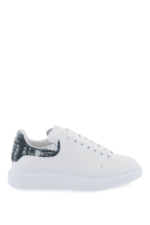 ALEXANDER MCQUEEN Men's Oversized Leather Sneakers - White