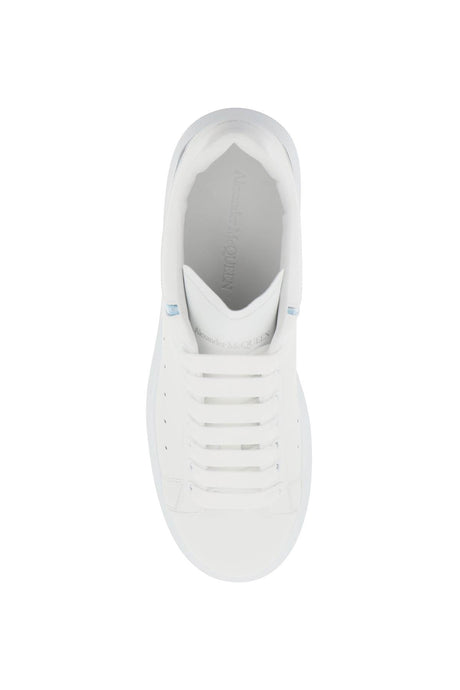 ALEXANDER MCQUEEN White Oversized Leather Sneakers for Men - SS24 Collection