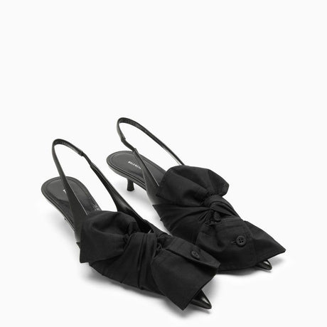BALENCIAGA Black Slingback with Shirt Cuff Insert - Women's Pointed Toe Pumps
