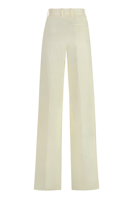 BOTTEGA VENETA Yellow Linen Trousers for Women - SS24 Collection