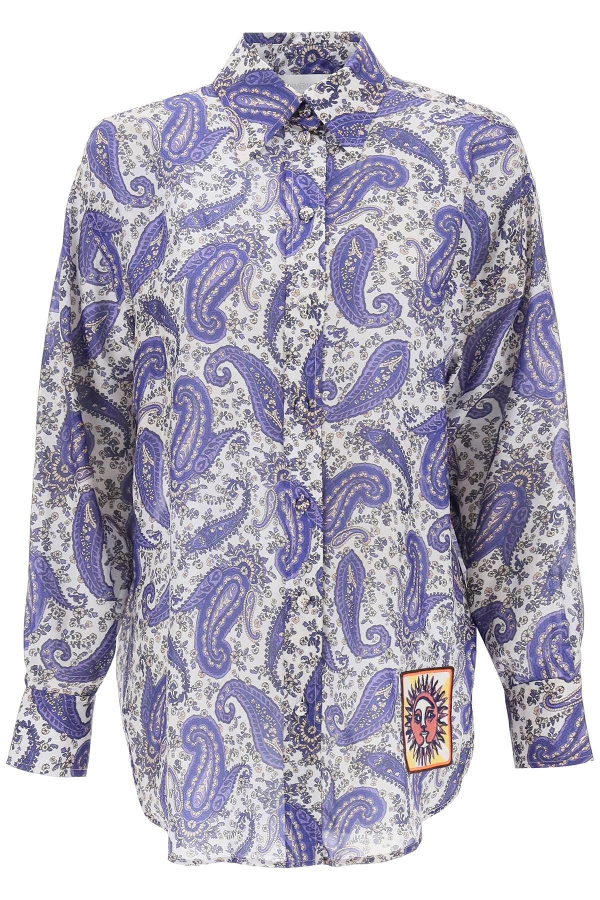 ZIMMERMANN Multicolor Paisley Print Silk Shirt for Women - FW23 Collection