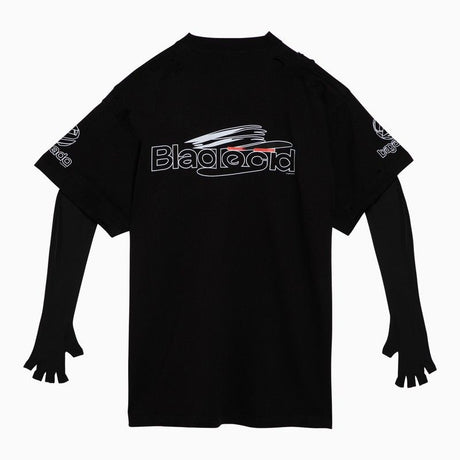 BALENCIAGA Washed Cotton T-Shirt with AI Generated Logo for Women in SS24 Season