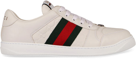 GUCCI Heritage Low-top Lamb Leather Sneakers