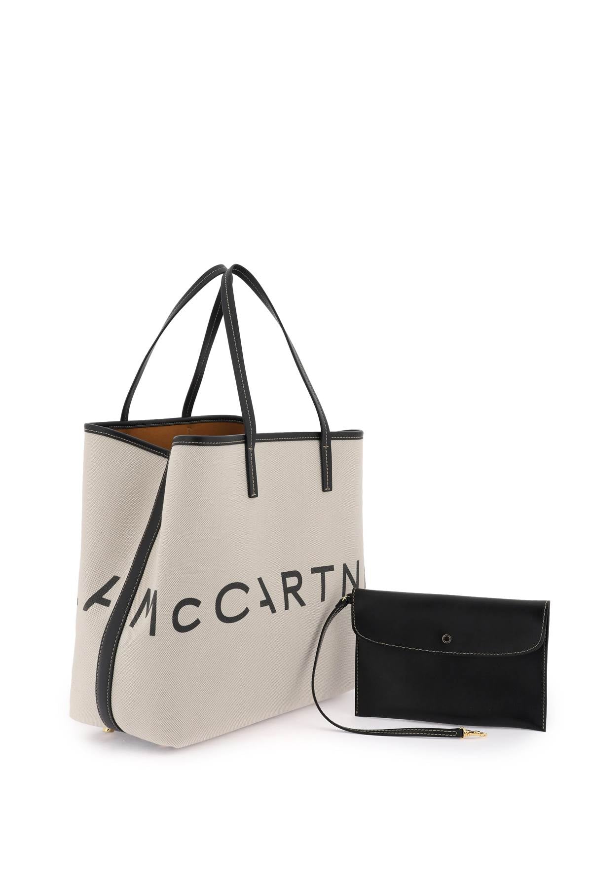 STELLA MCCARTNEY Beige Canvas Tote Handbag for Women
