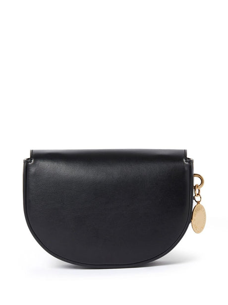 STELLA MCCARTNEY Chic Black Crossbody with Gold-Tone Accents
