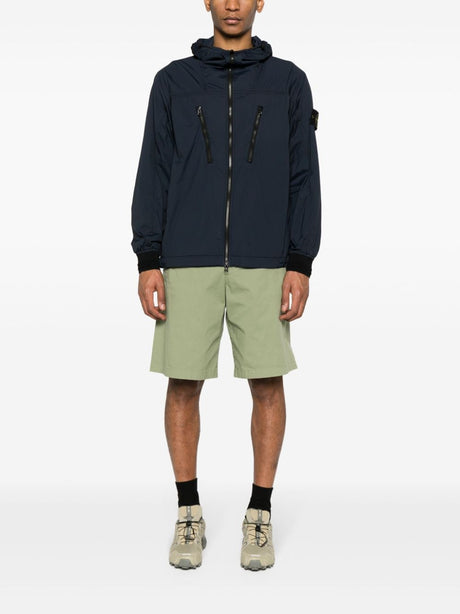 STONE ISLAND Navy Packable Jacket for Men - SS24 Collection