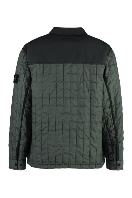 STONE ISLAND Men's Green Technical Overshirt - SS24 Collection