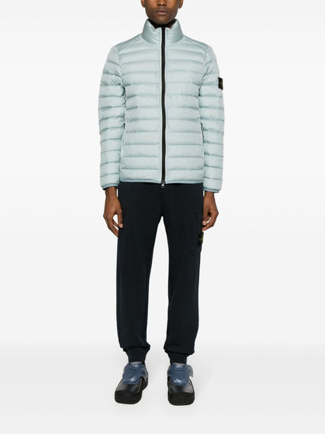 STONE ISLAND Sky Blue Cotton Men's Outerwear for SS24
