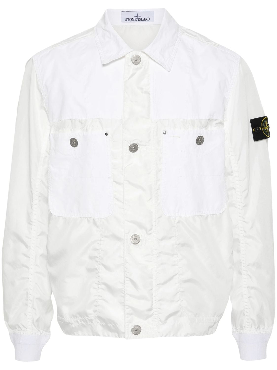 STONE ISLAND Off White Compass Badge Jacket for Men - SS24