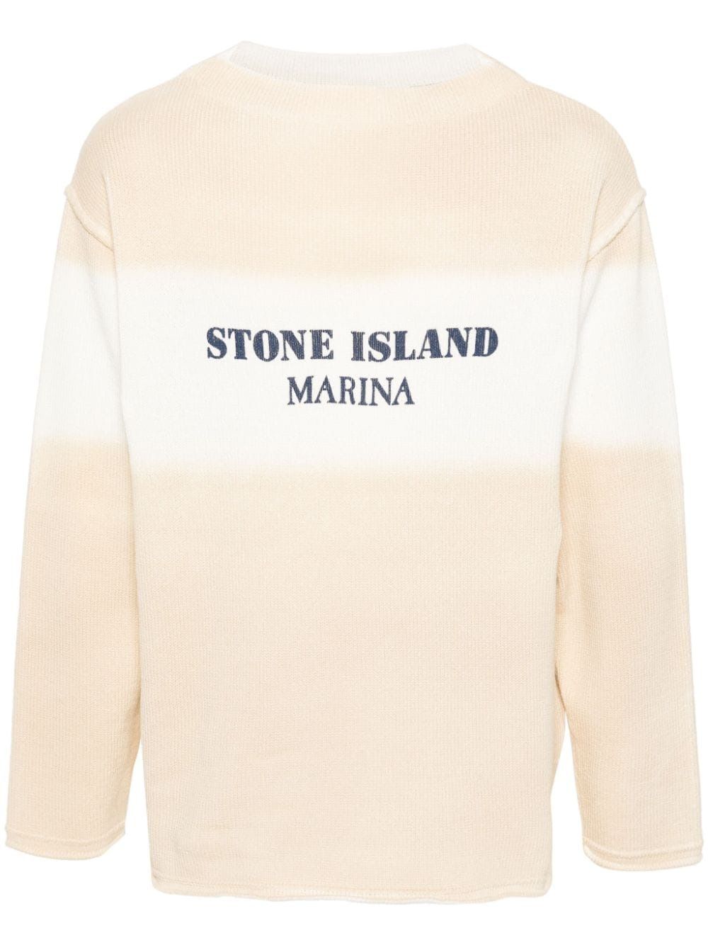 STONE ISLAND Men's Tan Cotton Sweater for SS24