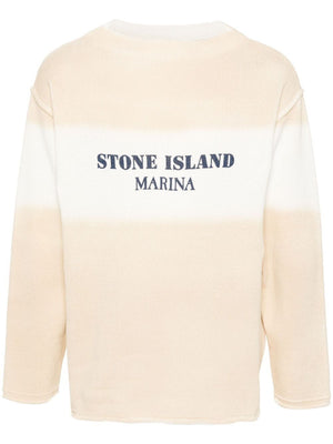 STONE ISLAND Men's Tan Cotton Sweater for SS24