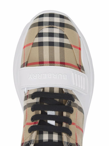 Organic Check-Pattern Sneakers for Women from Burberry