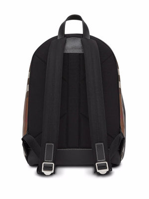 BURBERRY Brown Check Print Backpack for Men - SS24 Collection