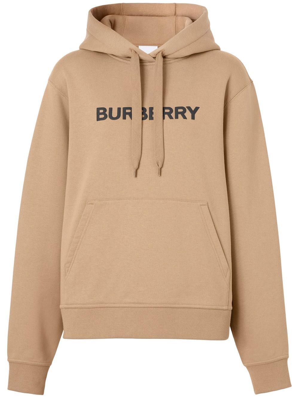 BURBERRY Beige Hoodie with Camel Logo for Women - SS24 Collection